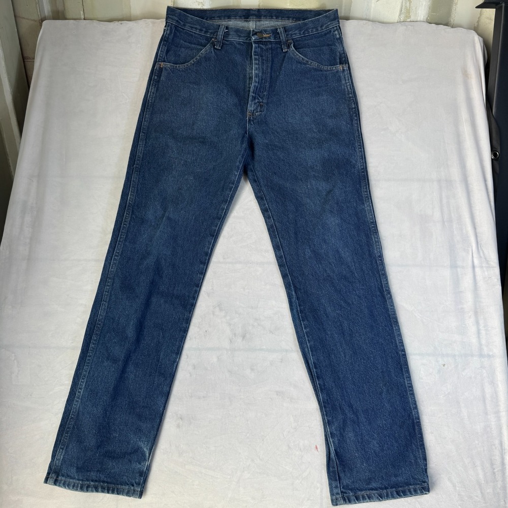 Rustler Mens Straight Leg Jeans Blue Denim Modern Wear Cotton Y2K Size 32x32